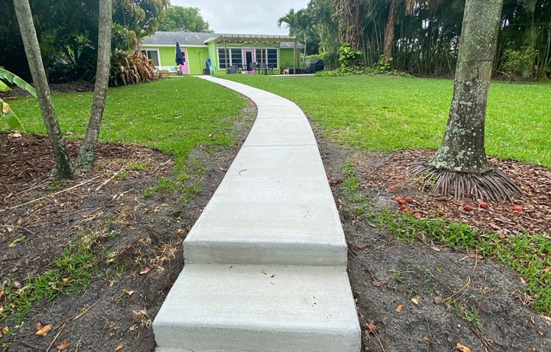 Sidewalk with Stairway in Stuart Florida