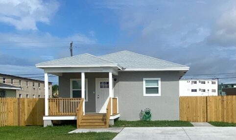 New Construction of Grey Single Family home in Belle Glade Florida by Cilas Construction