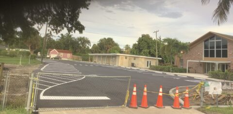 Commercial Parking lot in West Palm Beach, Florida by Cilas Construction