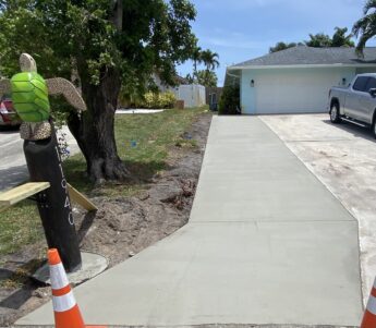 Concrete Driveway Extension in Lake Worth, Fl