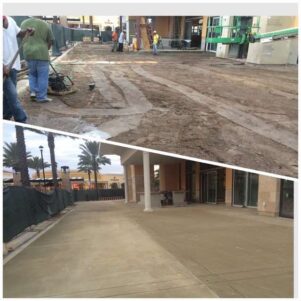 Concrete Sidewalks at Delray Beach Marketplace in Delray Beach, Florida by Cilas Construction