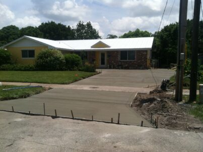 Concrete Driveway in North Palm beach, Florida by Cilas Construction