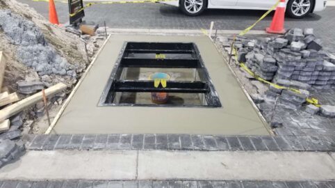 Custom Concrete Frame for New Nissan Technology in Royal Palm Beach, Fl